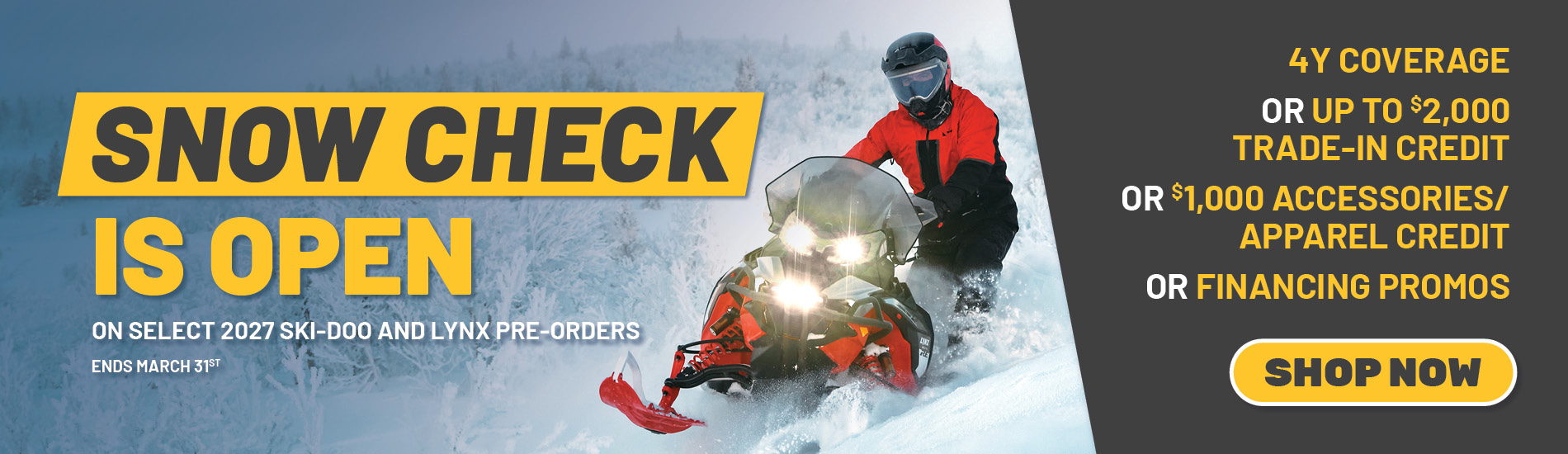 Snow Check Banner